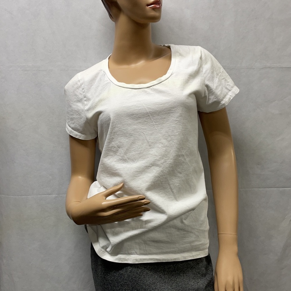 Faded Glory White Short Sleeve Tee Shirt